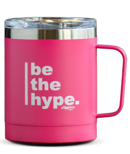 Hyper Energy Bar 12oz Pink Travel Mug