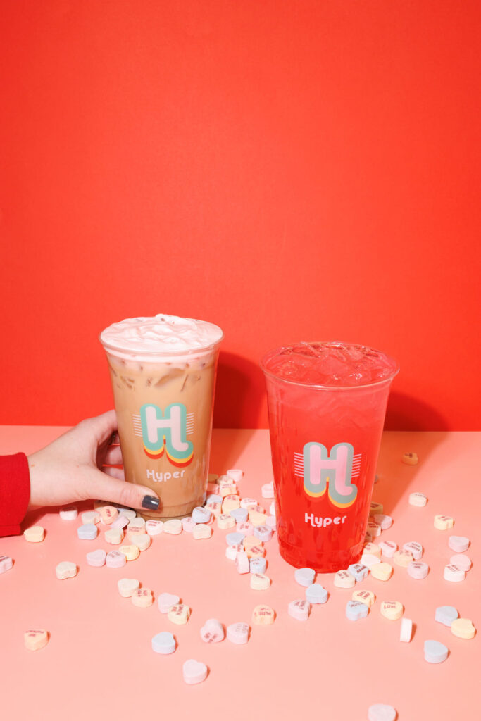 A colorful energy drink from Hyper Energy Bar.